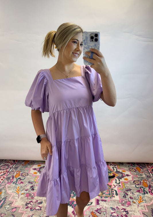 Lilac Tiered Dress