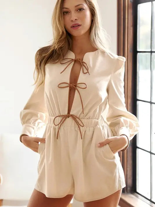 Emma Long Sleeve Romper