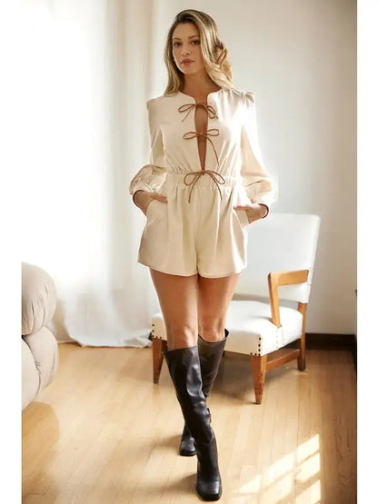 Emma Long Sleeve Romper